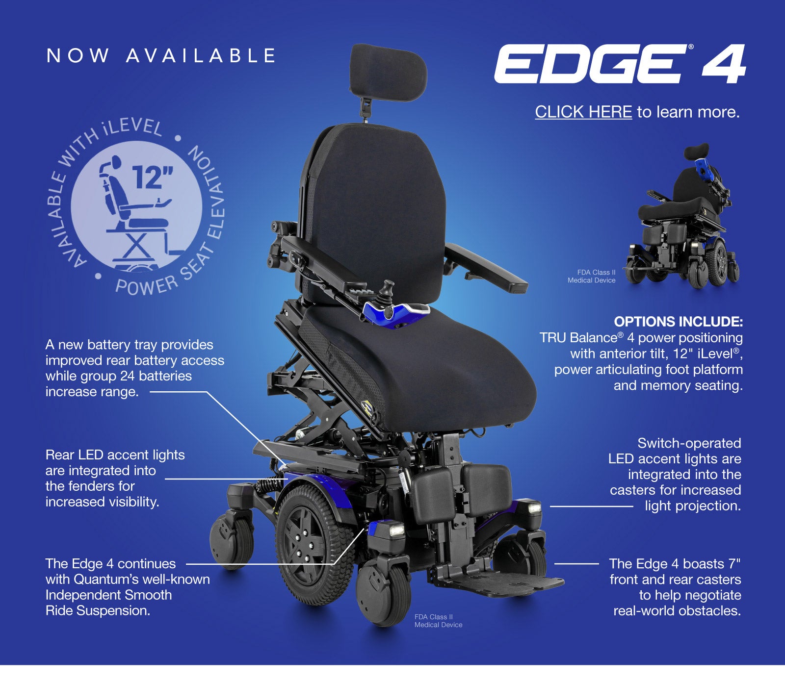 Quantum Edge® 4 Power Wheelchair Base