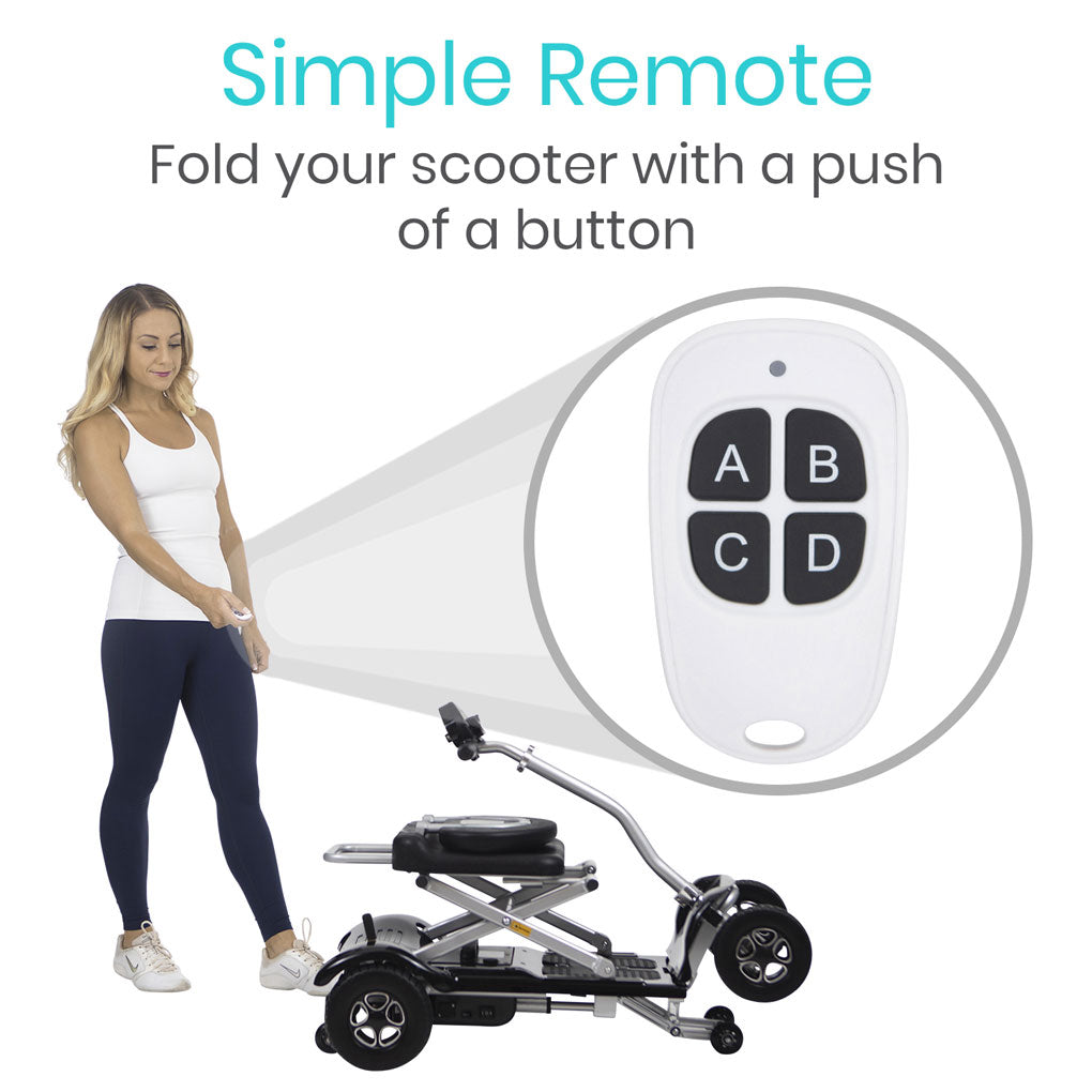 Folding Mobility Scooter (220lb Weight Capacity)