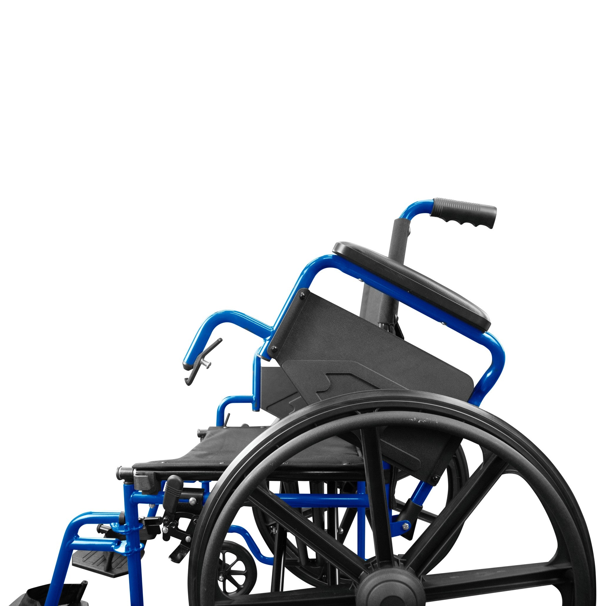 senior man using an electric wheelchair along a park path in Petersburg, VA