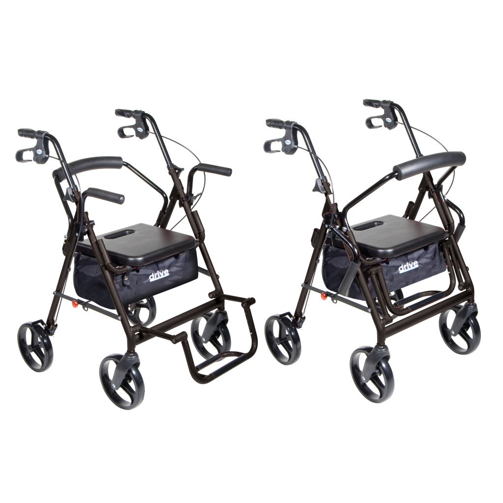 Duet Rollator/Transport Chair, 8" Casters