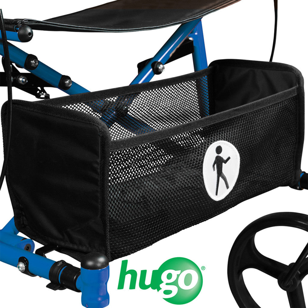 Hugo Sidekick Side-Folding 4-Wheel Rollator with Seat