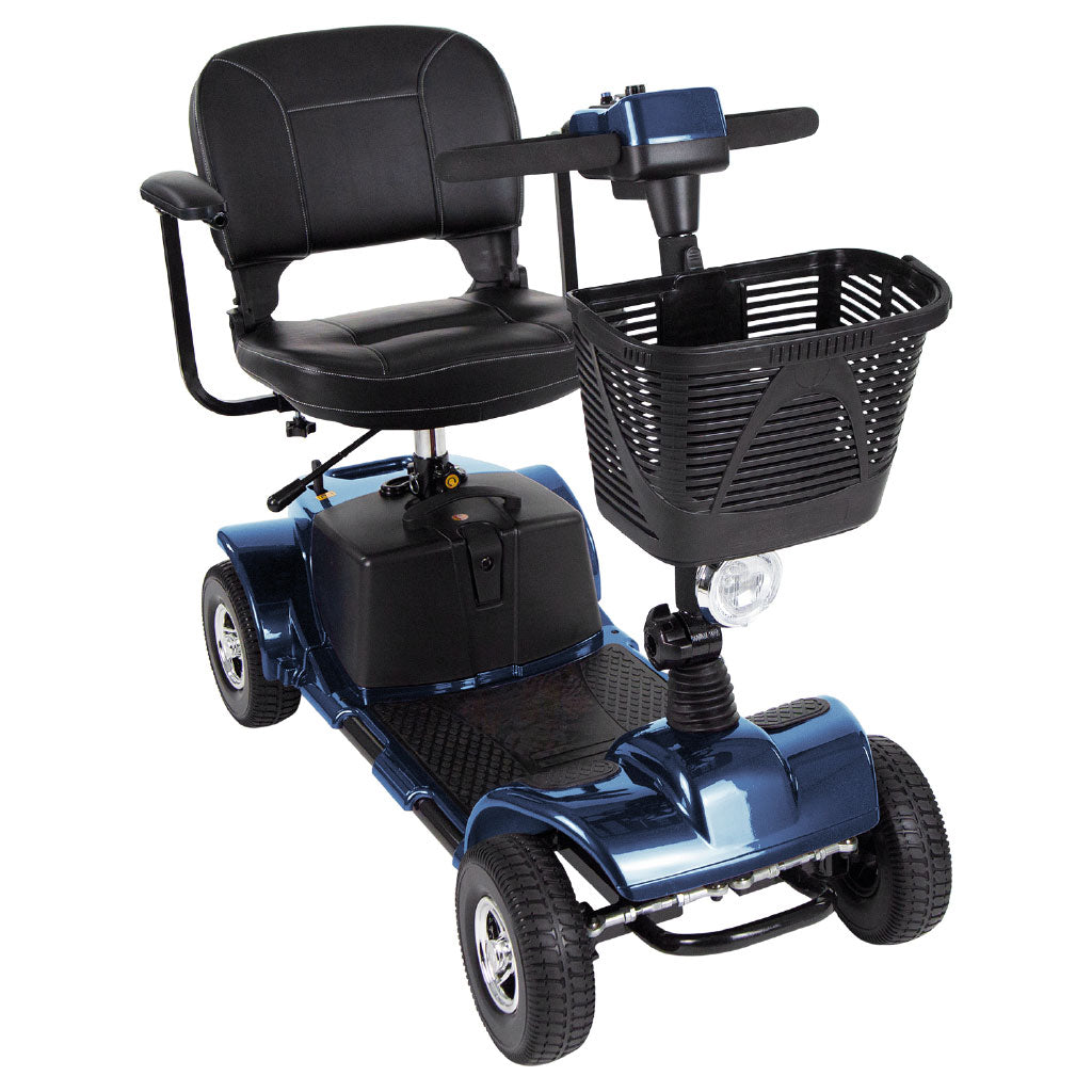 electric wheelchair user enjoying oceanfront path in Virginia Beach