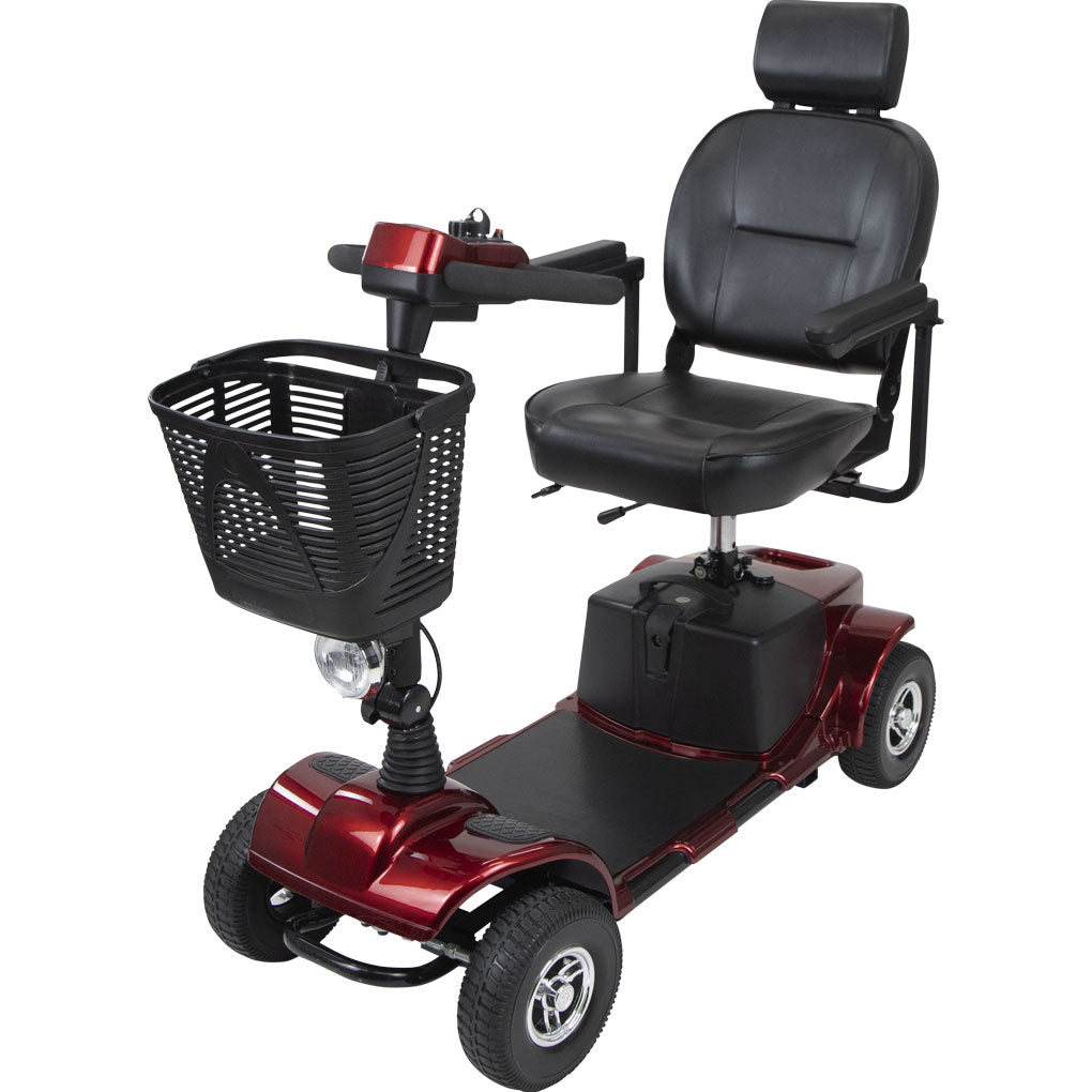 Person using electric wheelchair outside a clinic in Newport News, VA