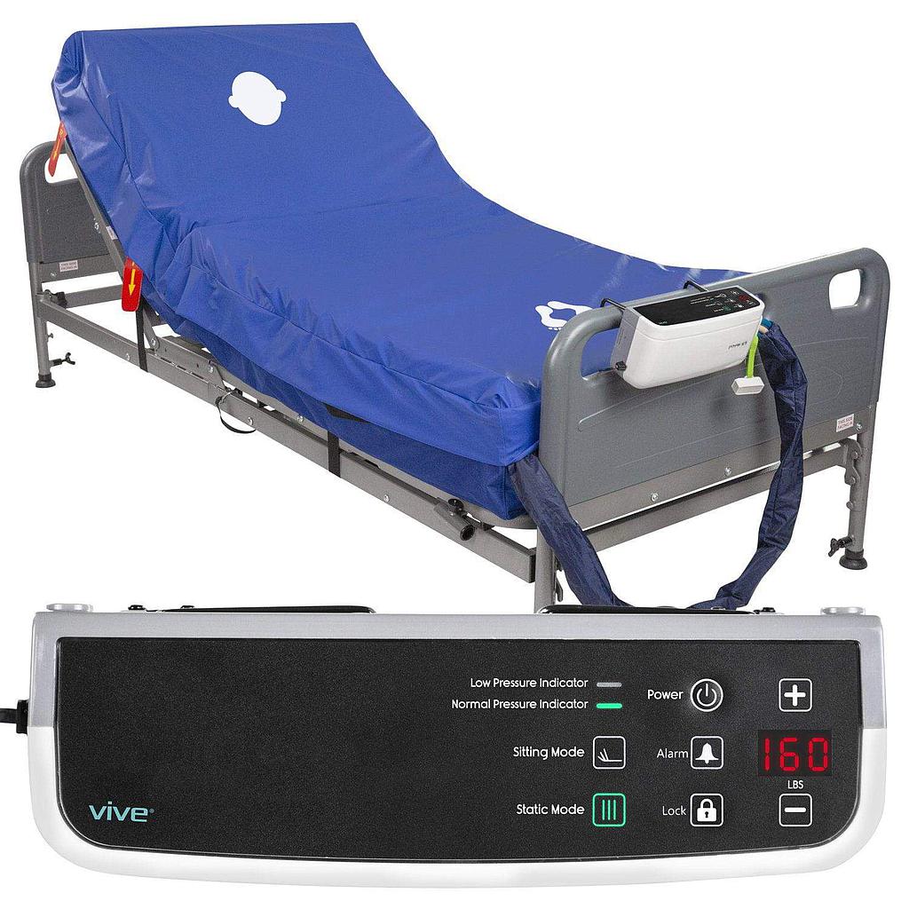 Alternating Pressure Mattress and Pump - 8 Inch Thick