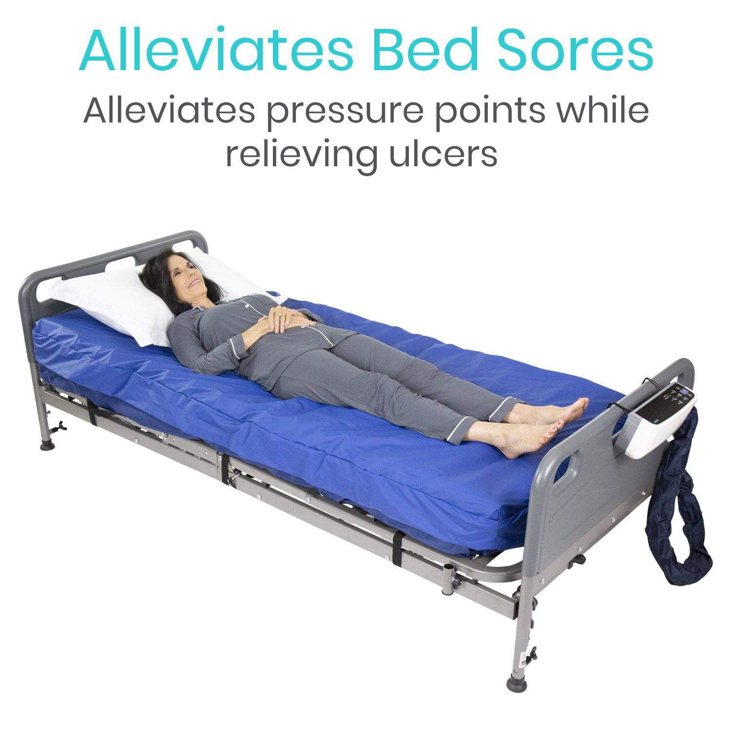 Alternating Pressure Mattress and Pump - 8 Inch Thick