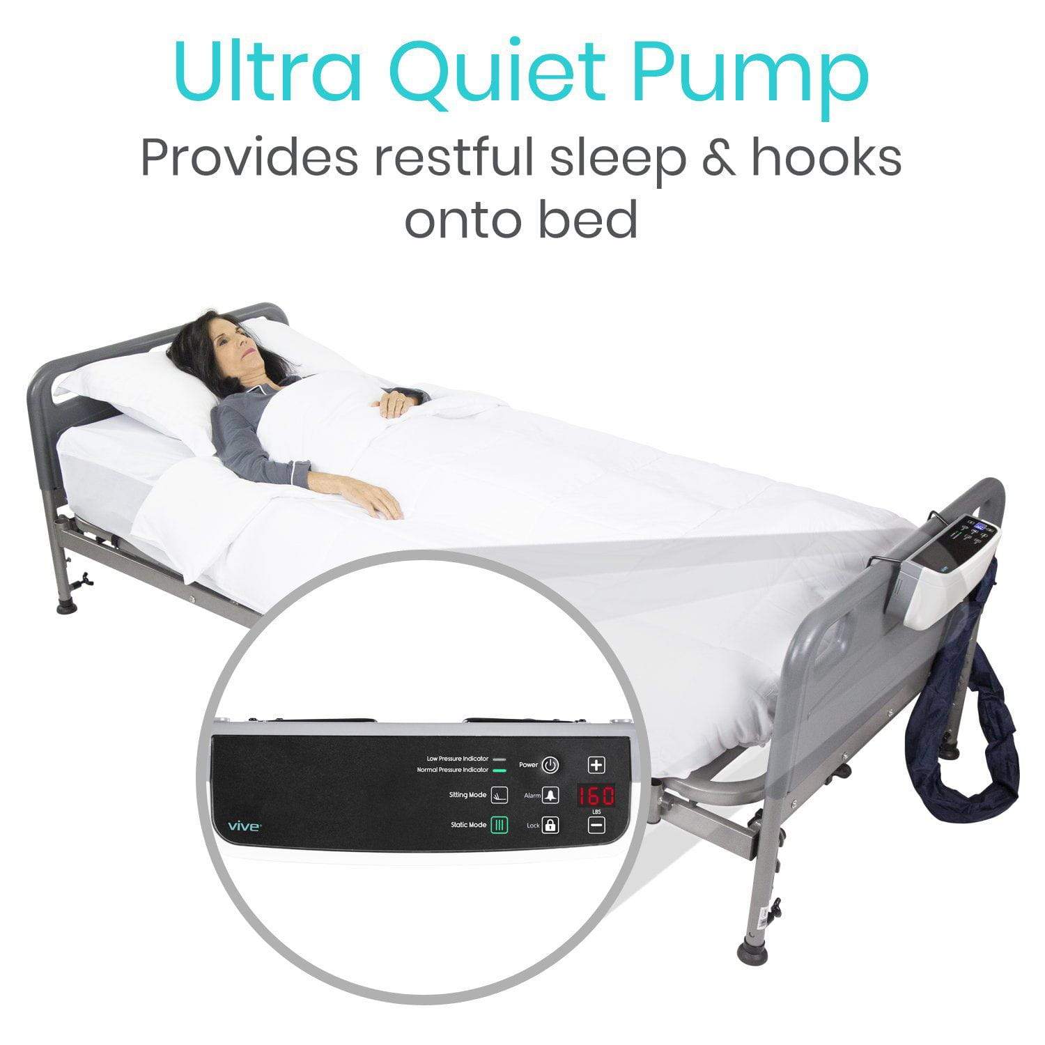 Alternating Pressure Mattress and Pump - 8 Inch Thick