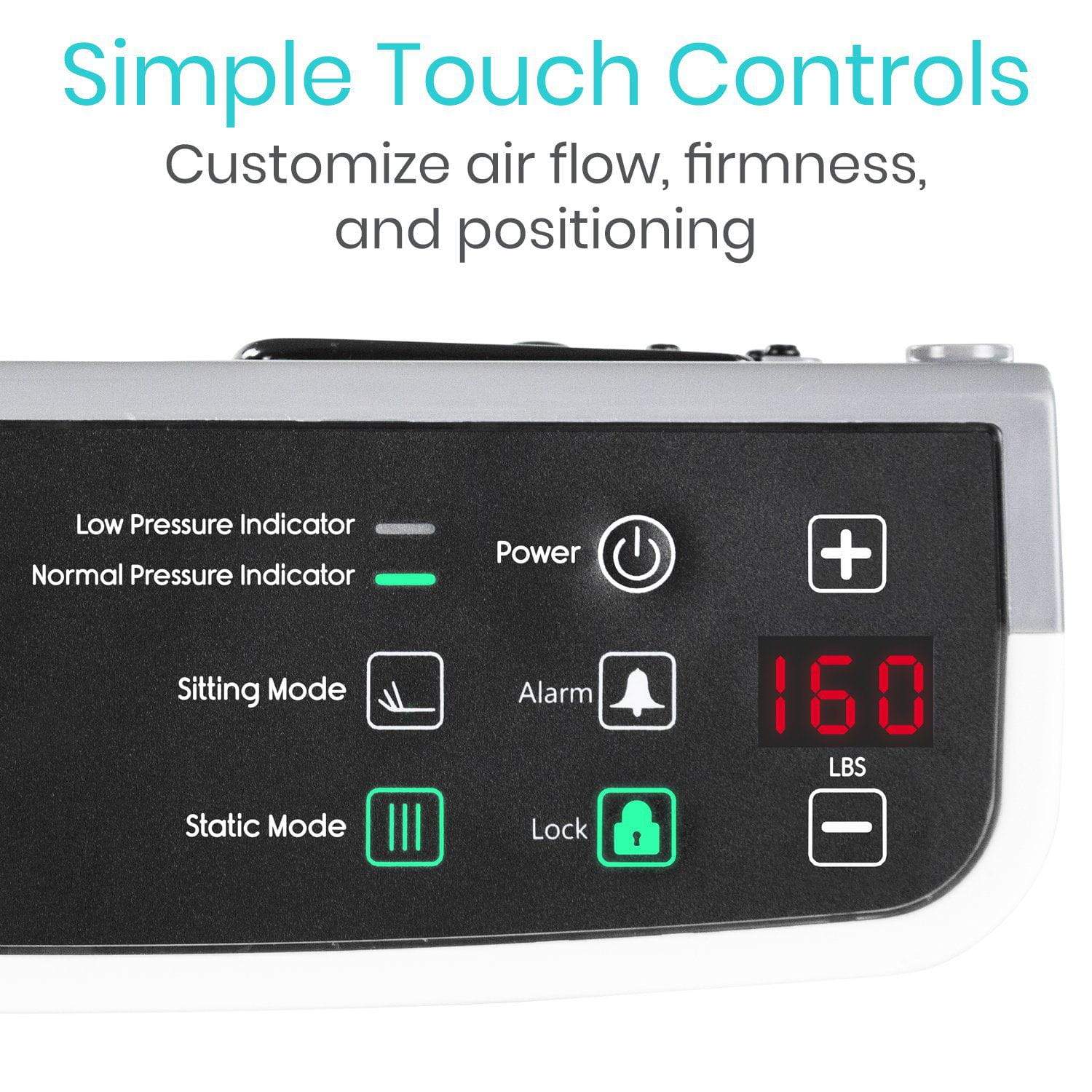 Alternating Pressure Mattress and Pump - 8 Inch Thick