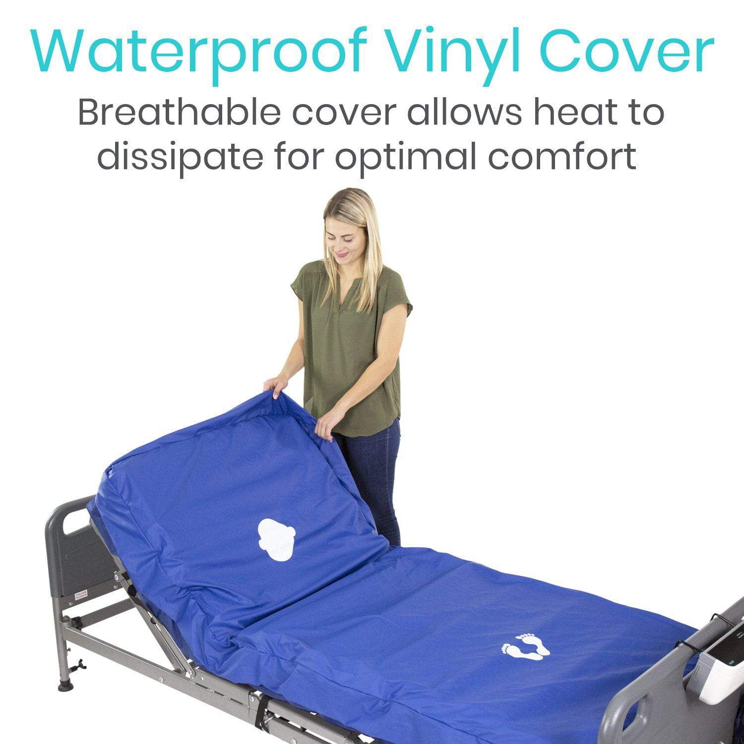 Alternating Pressure Mattress and Pump - 8 Inch Thick