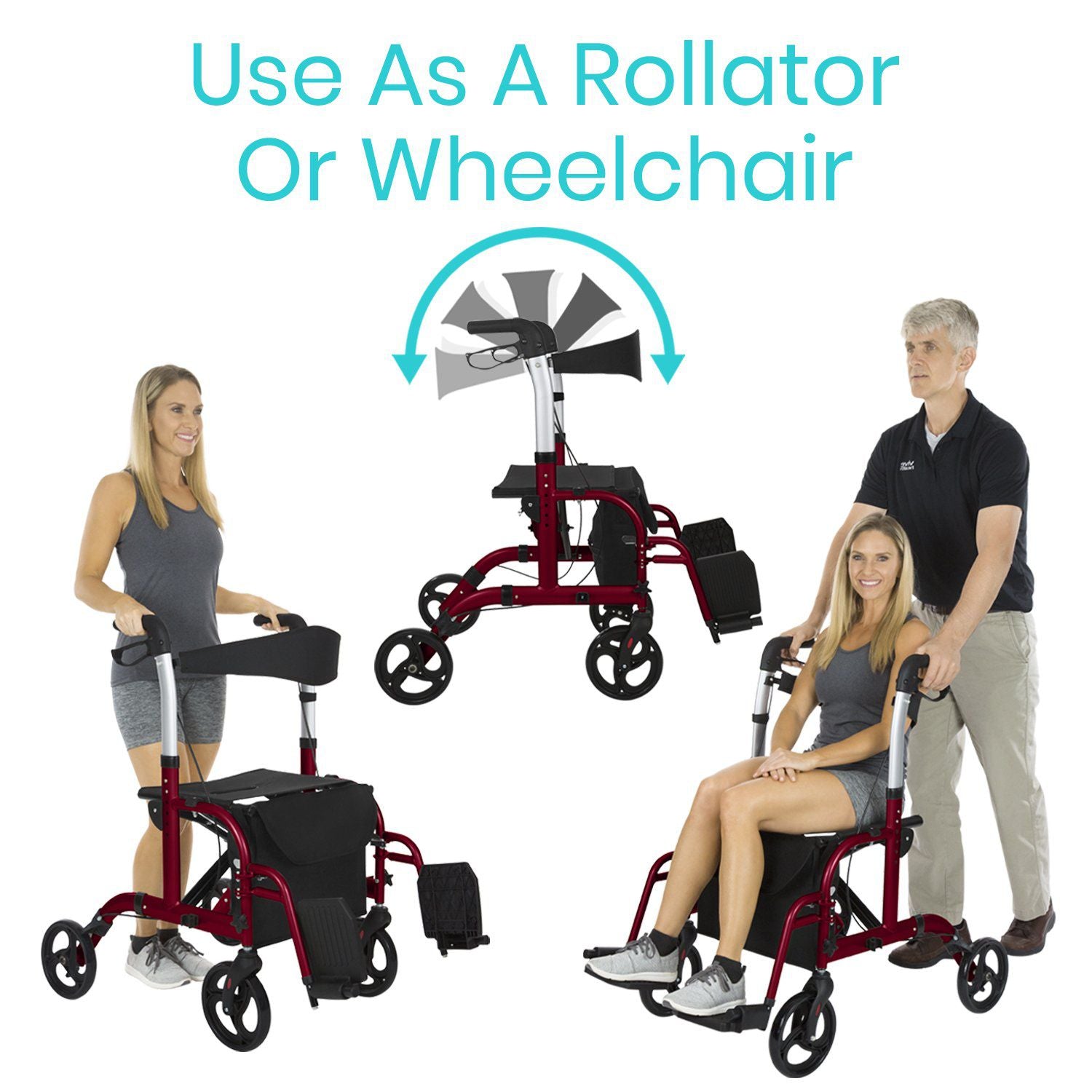 Rollator Wheelchair Hybrid