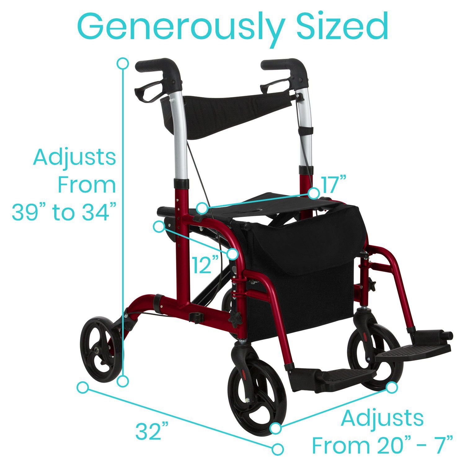 Rollator Wheelchair Hybrid