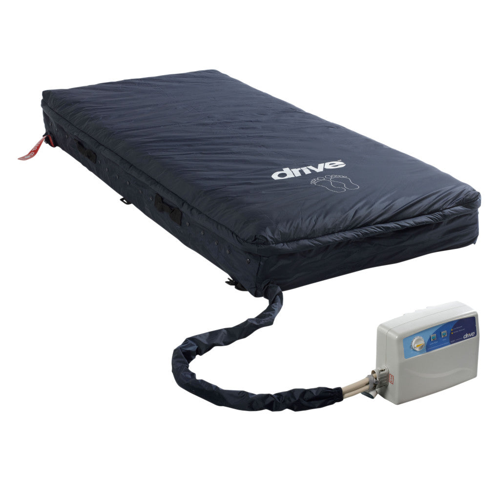 Drive Medical Med-Aire Assure 5″ Air + 3″ Foam Base Alternating Pressure and Low Air Loss Mattress System
