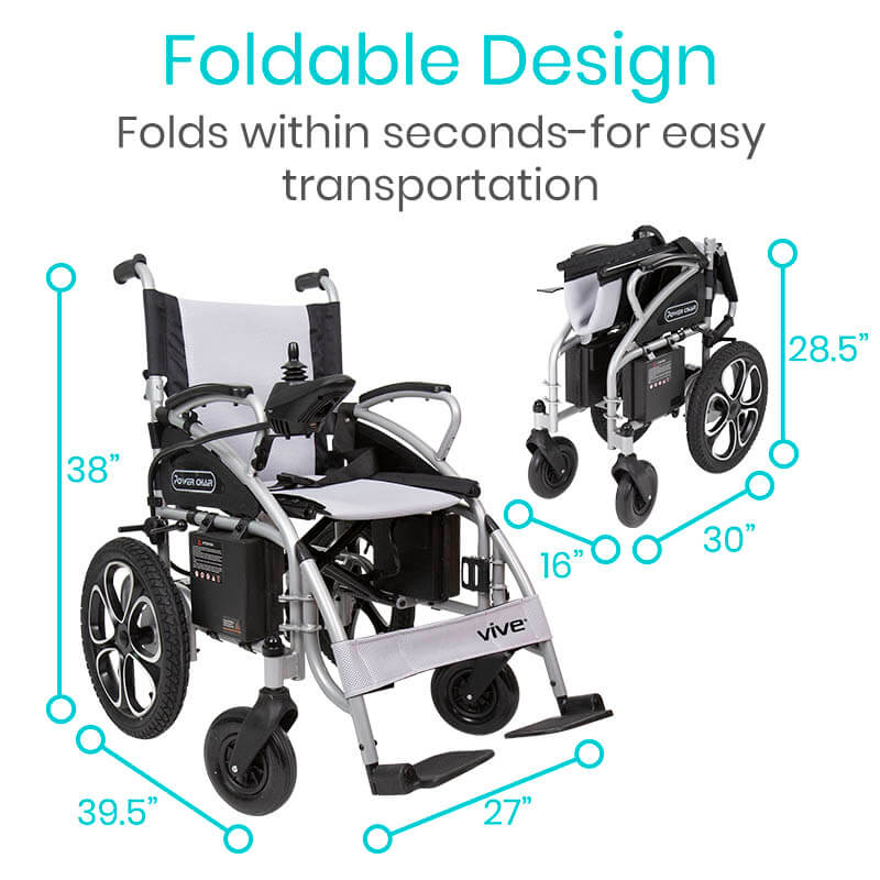 Compact Folding Power Wheelchair