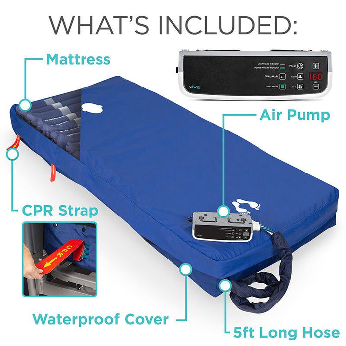 Alternating Pressure and Low Airloss Mattress - 8" Basic