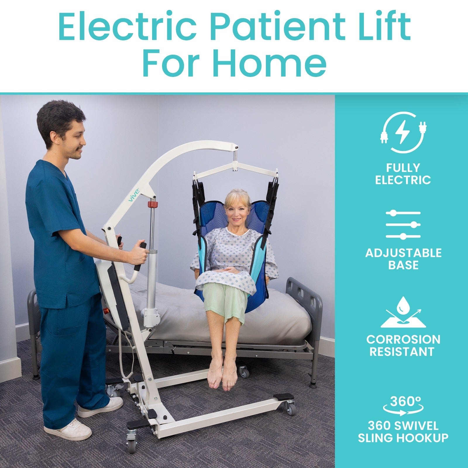 Electric Patient Lift with Sling